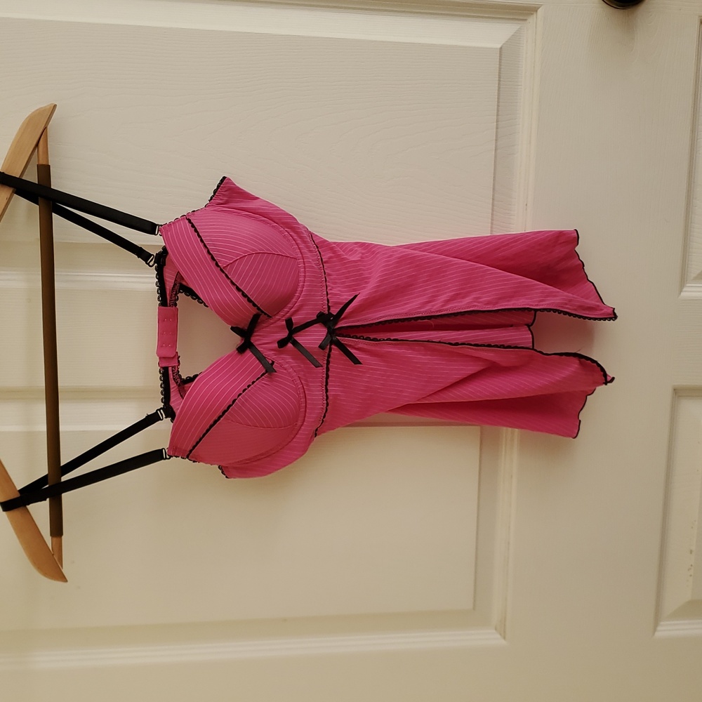 Pink Lace-Trimmed Camisole Native Intimates 34C/M
